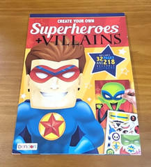 Create your own superheroes and villains stickers