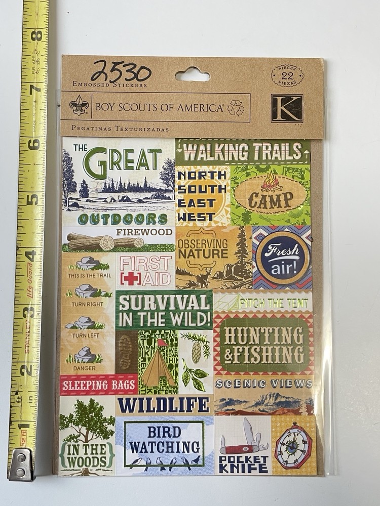 K & Company Stickers BOY SCOUTS AMERICA Outdoor Camping Survival BSA 30-570245