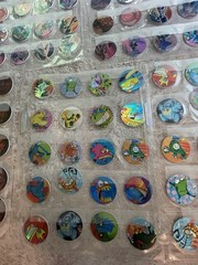 Large Lot Round Holographic Cartoon Stickers, Assorted Multicolor Mixed Designs