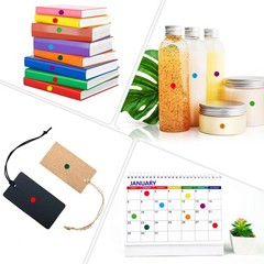 11760Pcs Small Colored Dot Stickers, 1/4″ Rainbow Colored Coding Labels Tiny …