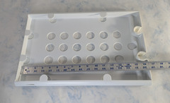Vintage Black White Letraset Hard Case (only) for Dry-Transfer Lettering