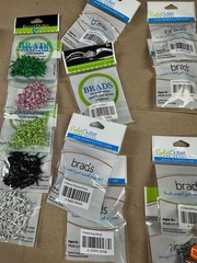 16 Eyelet Outlet decorative & solid brad packages bundle lot