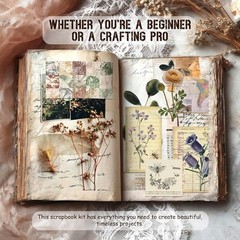 450 PCS Vintage Scrapbook Supplies Junk Journal Supplies, Scrapbook Supplies …