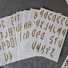 Huge Scrapbooking Stickers Alphabet Letters Assorted Lot