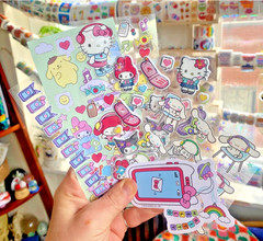 Pipsticks Club Sticker Sheets: Sanrio, Hello Kitty, Puffy, Fuzzy+: You Choose!