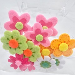 Craft for Kids Felt Flower Stickers 12pc Kids Craft Scrapbook Supply NEW