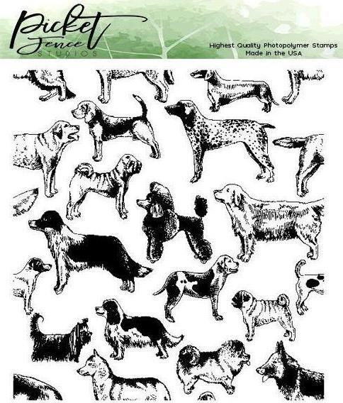 New Picket Fence Studio clear rubber stamp set THIS DOG IS FOR YOU free USA ship