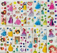 10 Sticker sheets Disney Pixar Marvel Mickey Mouse Themed Princess Super Heroes