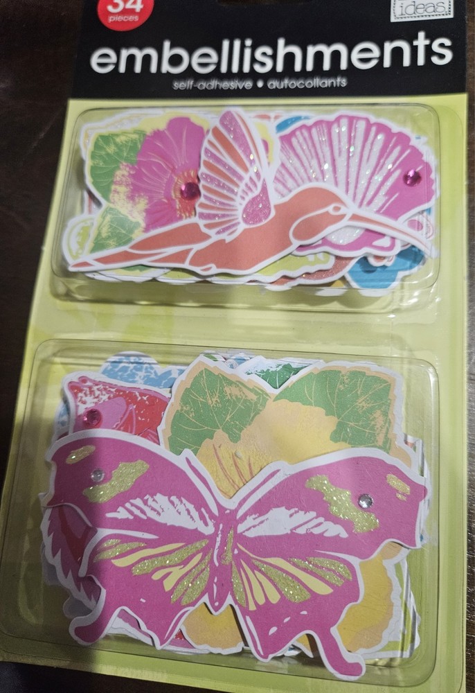 me & my big ideas self adhesive embellishments 34 pcs Fish Seashell Starfish…