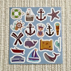 34 Nautical Cruise Ship Stickers 1.4” Vacation Ocean Travel Marine Adventure