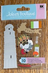 Jolees ROME ITALY Title Colosseum stickers Vacation Wine Column Tomatoes Pasta