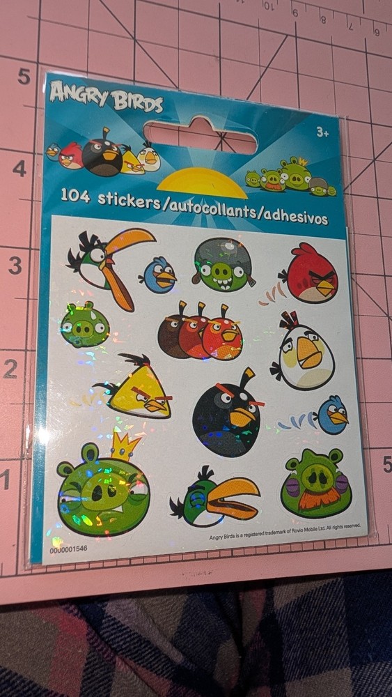 Sandylion Angry Birds Stickers New In Package 2011