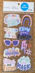 Recollections GIRL POWER MAGIC GIRLY FRIENDS BFF Fierce Female Scrapbook Sticker