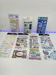 Lot Of 7 Sheets Of Stickers Blue’s Clues Baby Shower Grandma Grandpa Stickers
