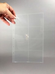 Movie Ticket Stub/Large Postage Stamp Pages, Fits UniKeep A5 Mini Binder,20 Pack
