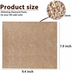 Stick On Diamond Crystal Rhinestone Bling Stickers Self Adhesive Sheet DIY Craft