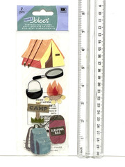 Various themes of Dimensional/Textured Stickers Scrapbooking.