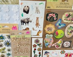 250+ Stickers | Animal Bird Aquarium SEA LIFE Creatures Floral Insect MXD Themes