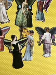 Fairies Pixies Fae Sticker Kit Scrapbooking Junk Journal Kit Planner Collage