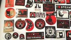 10 Pre Packaged RARE Emily the Strange stickers Red & Black