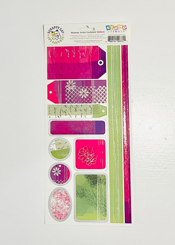 Scrappy Cat Cardstock Stickers