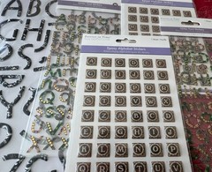 #310 – 7 PACKAGES ALPHABET LETTERS LARGE & MEDIUM FLAT & 3D STICKERS