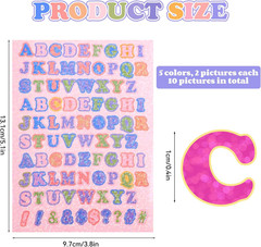 880 Colorful Letter Stickers – 10 Sheets Self Adhesive for DIY Crafts