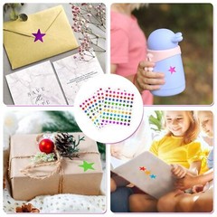 2520 PCS 0.6″ Foil Star Metallic Stickers Star Stickers for Kids Reward for Beha