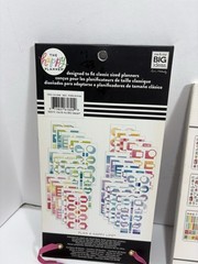Lot Of 3 Happy Planner Sticker Layered Box + Agenda 52 1644pc + Sticker Book 963