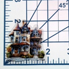 Fairy Tale Castle House Clear Vinyl Decal Sticker Water Resistant Laptop Gift