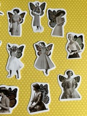 Fairies Pixies Fae Sticker Kit Scrapbooking Junk Journal Kit Planner Collage