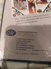 Creative Memories Symmetricks Die Cut Paper 10 X 12 – 8 Sheets 4 Colors OPEN PKG