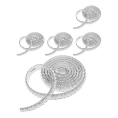 5 Rolls Shiny Crystal Tape Bag Trim Rhinestones Jewelry Making Adhesive Strips