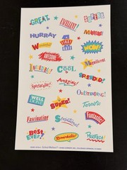 Vintage Current Inc Stickers Lot Of 9 Sheets Baby, Flowers, Ect