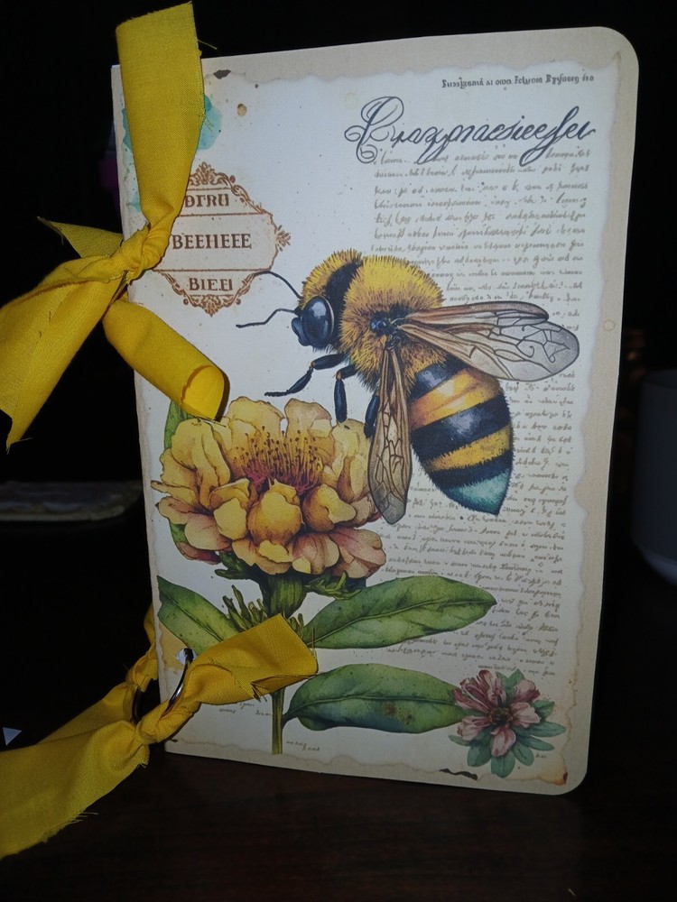 Cute Bee Junk Journal Scrapbook Usa Seller