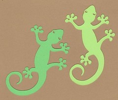 Lizard Die Cuts – Gecko Die Cuts, 4-inches long – 6 pcs. – Scrapbooking Die Cuts