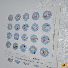 Hallmark Mary Hamilton Baby Angel Stickers – Full Sheet – andClouds Praying Vtg