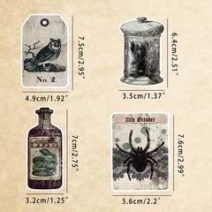 106 Pcs Potion Labels Stickers, Apothecary Sticker Dark Aesthetic Wine Bottle…