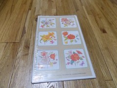 Vintage Flowers Current Daffodils Poppies Sticker Sheet butterfly Garden Gallery