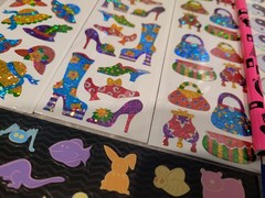 Vintage Y2K Sandylion Girls Peace Groovy Sticker Sheet Stationary Pencil Lot