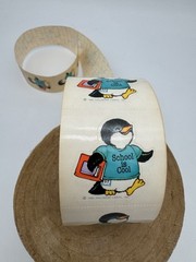 25 Vintage Stickers Hallmark Shirt Tales Sticker Mod 1980 Penguin School Is Cool