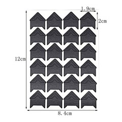 10 Sheets Scrapbook Corner Stickers Photo Corners for Scrapbooking Paper