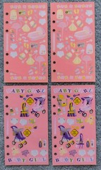Lot of Baby Paper, Stickers, Ribbon for Card Making Scrapbooking Journaling