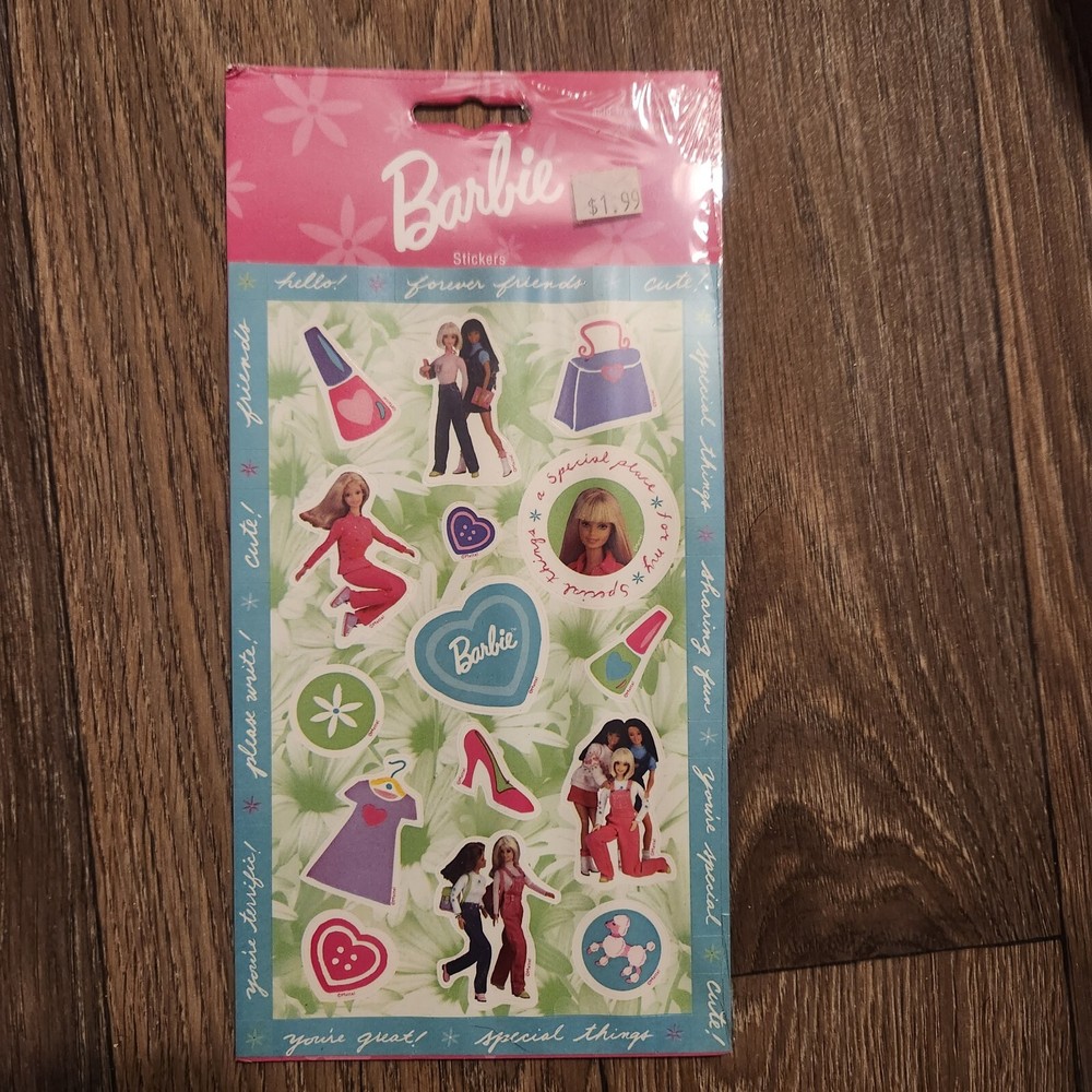 Mattel 199 Barbie Forever Friends Sticker Sheets New Punch/Michel And Company