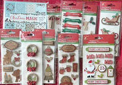 LOT #312 – 9 PKGS CHRISTMAS LITTLE BIRDIE 3D STICKERS & 6X6 PAPER PAD 24 SHEETS