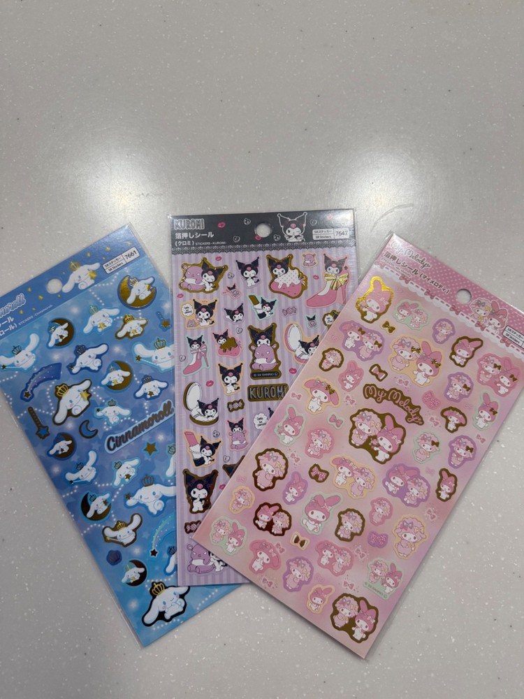 Sanrio Sticker Set My Melody Kuromi Cinnamoroll Japan Exclusive Cute