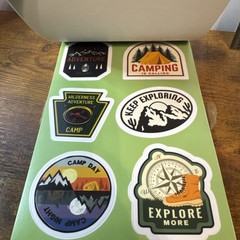 Pen+Gear Vinyl Sticker Book, 14 Sheets with 98 Stickers