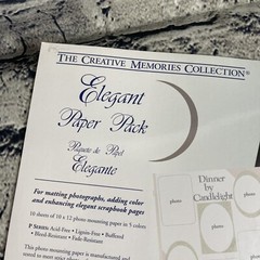 Creative Memories ELEGANT Paper 2 Packs 10″ x 12″ Photo Mounting Paper
