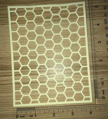 🐝5 HONEYCOMB 🐝cardstock paper die cut embellishment scrapbook / card making