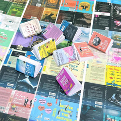 200PCS Mini Book Cover Stickers for 1:12 Miniatures & DIY Crafts